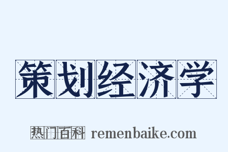 策划经济学是什么意思的图片